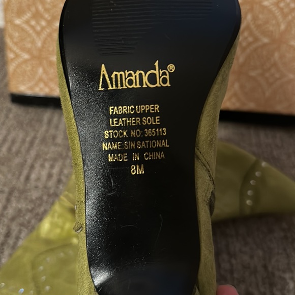 Amanda green mid-calf boots - Picture 2 of 2